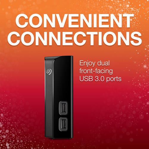 Seagate 8TB Backup Plus USB 3.0 External Hard Drive with USB Hub