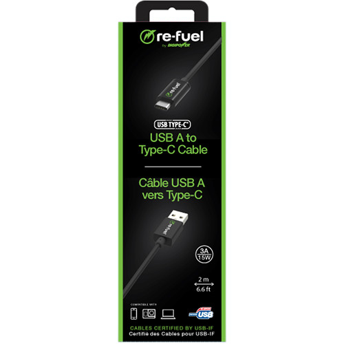 re-fuel USB 2.0 Type-A to Type-C Cable (6.6')