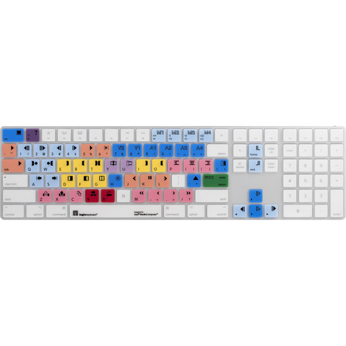 LogicKeyboard Avid Media Composer Cover for Apple Magic Keyboard with Numeric Keypad (US English)