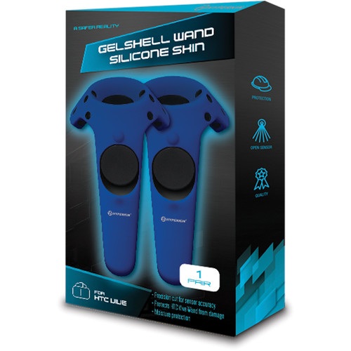 HYPERKIN GelShell Silicone Skin for HTC Vive Controllers (2-Pack, Blue)