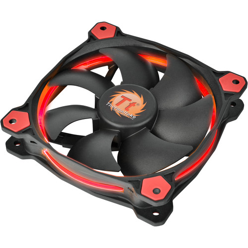 Thermaltake Riing 12 LED 120mm Radiator Fan (Red, 3-Pack)