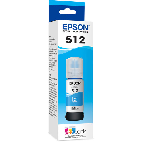 Epson T512 Cyan EcoTank Ink Bottle (70mL)