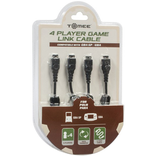 HYPERKIN Tomee 4-Player Game Link Cable for Nintendo GBA SP/GBA Systems (5')