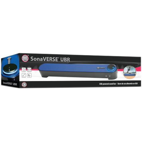 GOgroove SonaVERSE UBR USB-Powered Soundbar (Blue)
