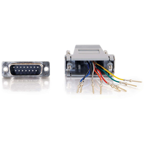 C2G RJ45 Female to DB15 Male Modular Adapter