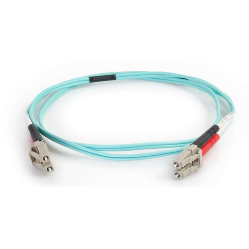 C2G 50/125 LC Male to LC Male Multimode Fiber Optic OM4 Cable (6.6')