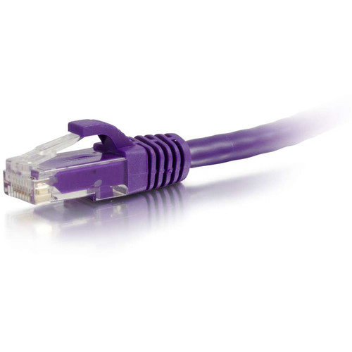 C2G RJ45 Male to RJ45 Male Cat 6 Snagless Patch Cable (2', Purple)