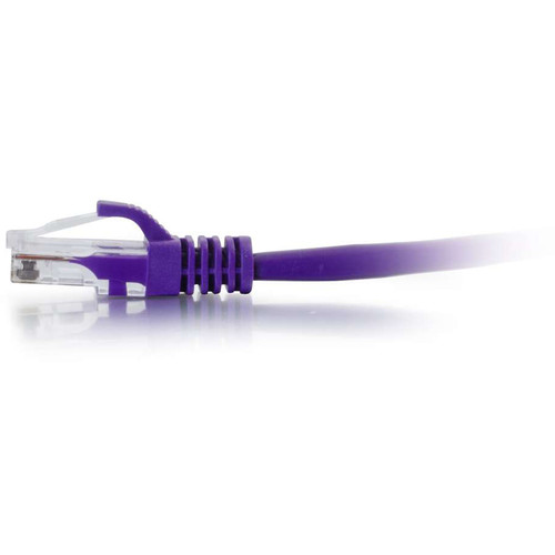 C2G RJ45 Male to RJ45 Male Cat 6 Snagless Patch Cable (2', Purple)