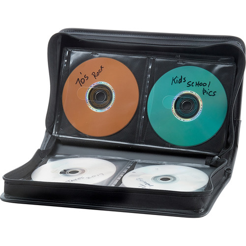 Verbatim CD/DVD Storage Wallet (Black, Holds 64 Discs)