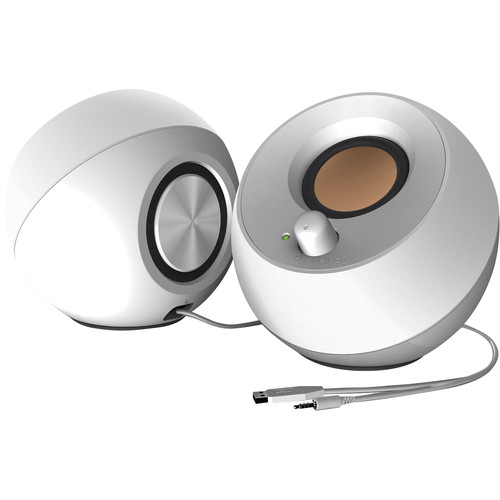Creative Labs Creative Pebble USB 2.0 Desktop Speakers (White)