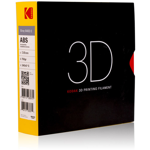 Kodak 2.85mm ABS Filament (750g, Gray)