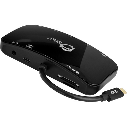 SIIG USB 3.0 Type-C Multifunction Mini Dock with Power Delivery