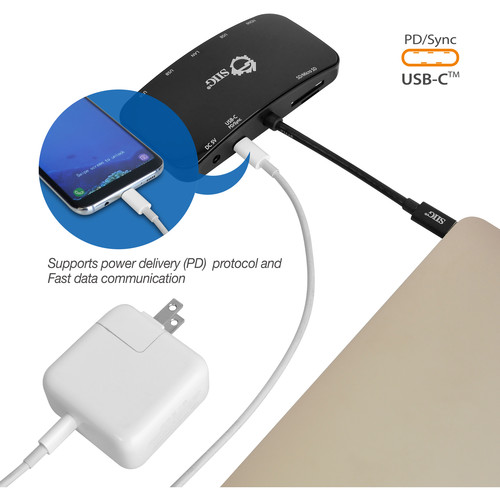 SIIG USB 3.0 Type-C Multifunction Mini Dock with Power Delivery