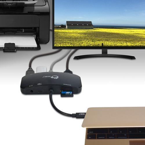 SIIG USB 3.0 Type-C Multifunction Mini Dock with Power Delivery