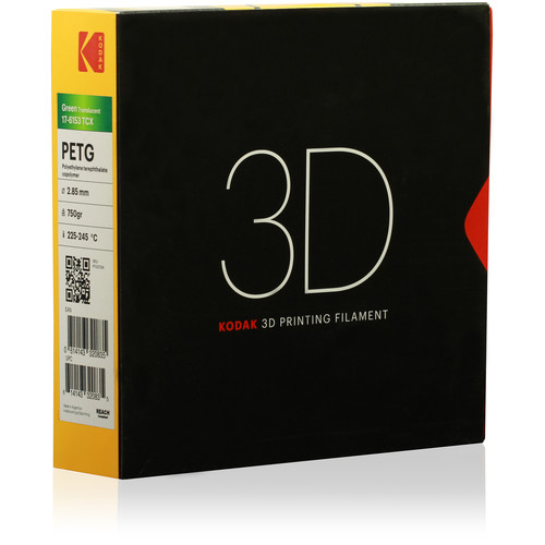 Kodak 2.85mm PETG Filament (750g, Translucent Green)