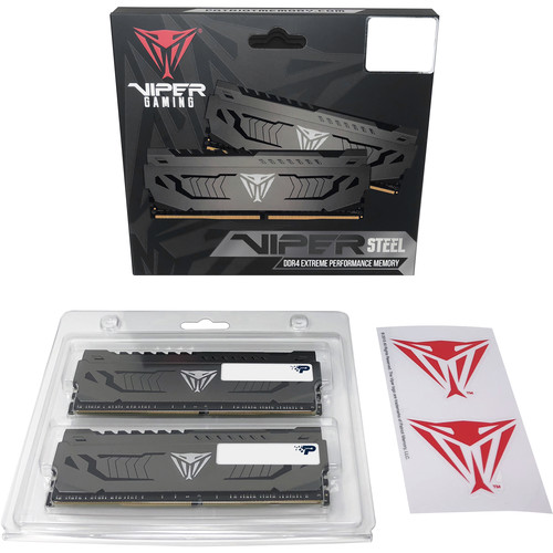 Patriot 16GB Viper Steel DDR4 4400 MHz UDIMM Memory Kit (2 x 8GB)