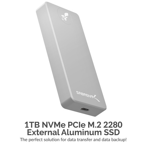 Sabrent Rocket Pro 1TB USB 3.2 Gen 2 Type-C Portable Aluminum SSD