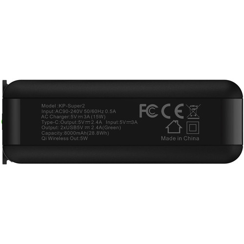 I/OMagic 9000mAh Super AC Dual Port + Qi Wireless Charging Power Bank