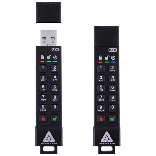 Apricorn Aegis Secure Key 8GB 3NX Encrypted USB 3.1 Flash Drive