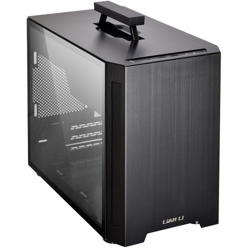 Lian Li TU150 Mini Tower Case with Tempered Glass Side Panel (Black)