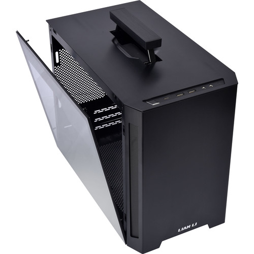 Lian Li TU150 Mini Tower Case with Tempered Glass Side Panel (Black)