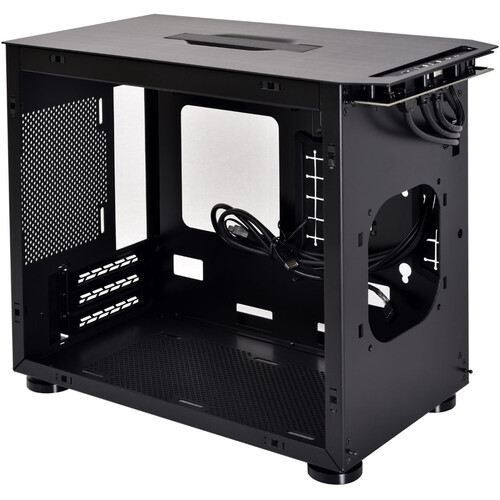 Lian Li TU150 Mini Tower Case with Aluminum Side Panel (Black)