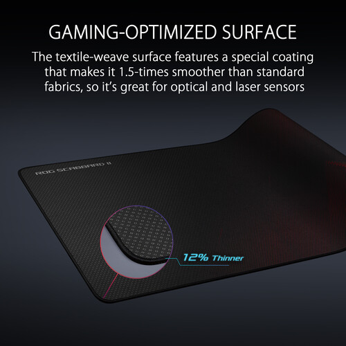 ASUS ROG Scabbard II Extended Gaming Mouse Pad