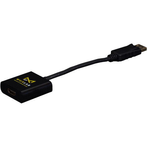 MuxLab DisplayPort 1.2a Male to HDMI 2.0 Female Active Adapter