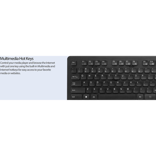 Adesso Antimicrobial Waterproof Keyboard