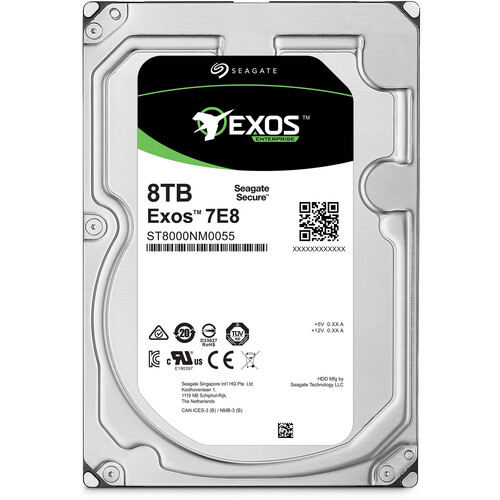 Seagate 8TB Exos 7E8 7200 rpm SATA III 3.5" Internal HDD