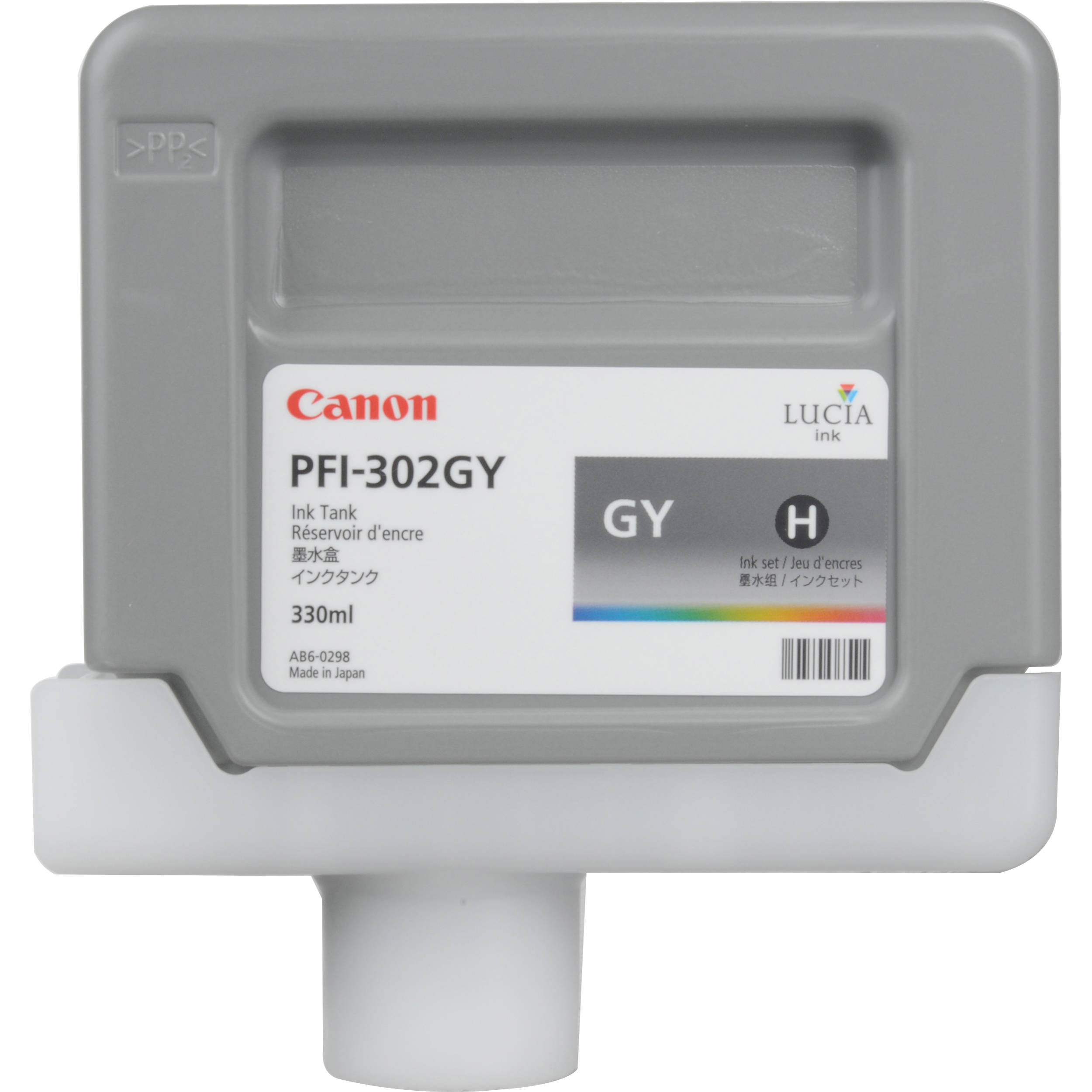 Canon PFI-302 Gray Ink Tank (330 ml)