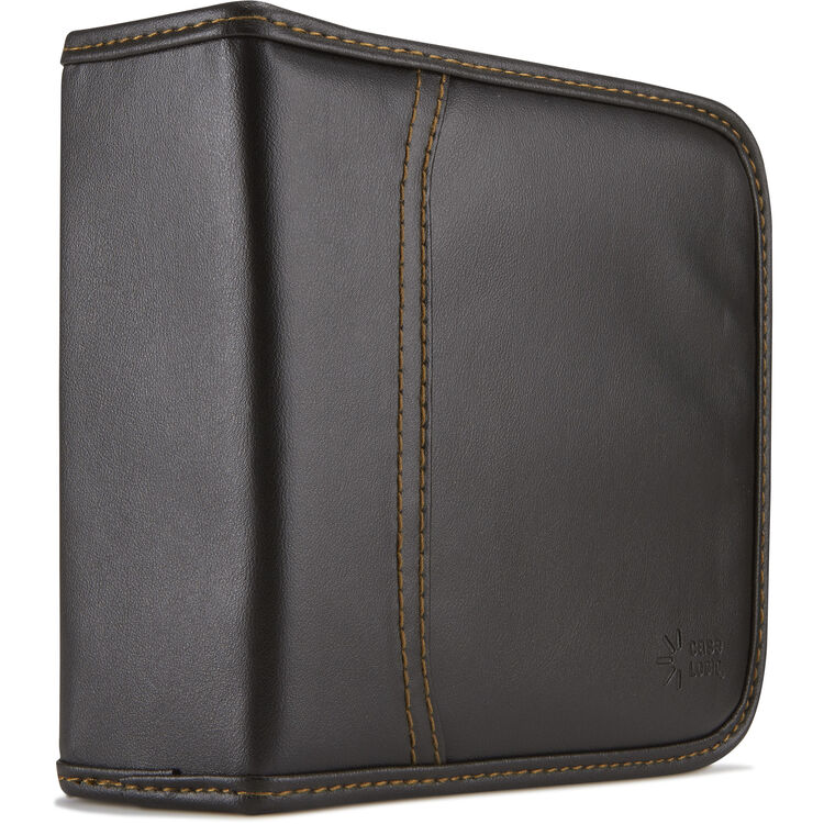 Case Logic KSW-32 32 Capacity CD Wallet - holds 32 CDs or DVDs without Jewel Cases (Black Koskin)
