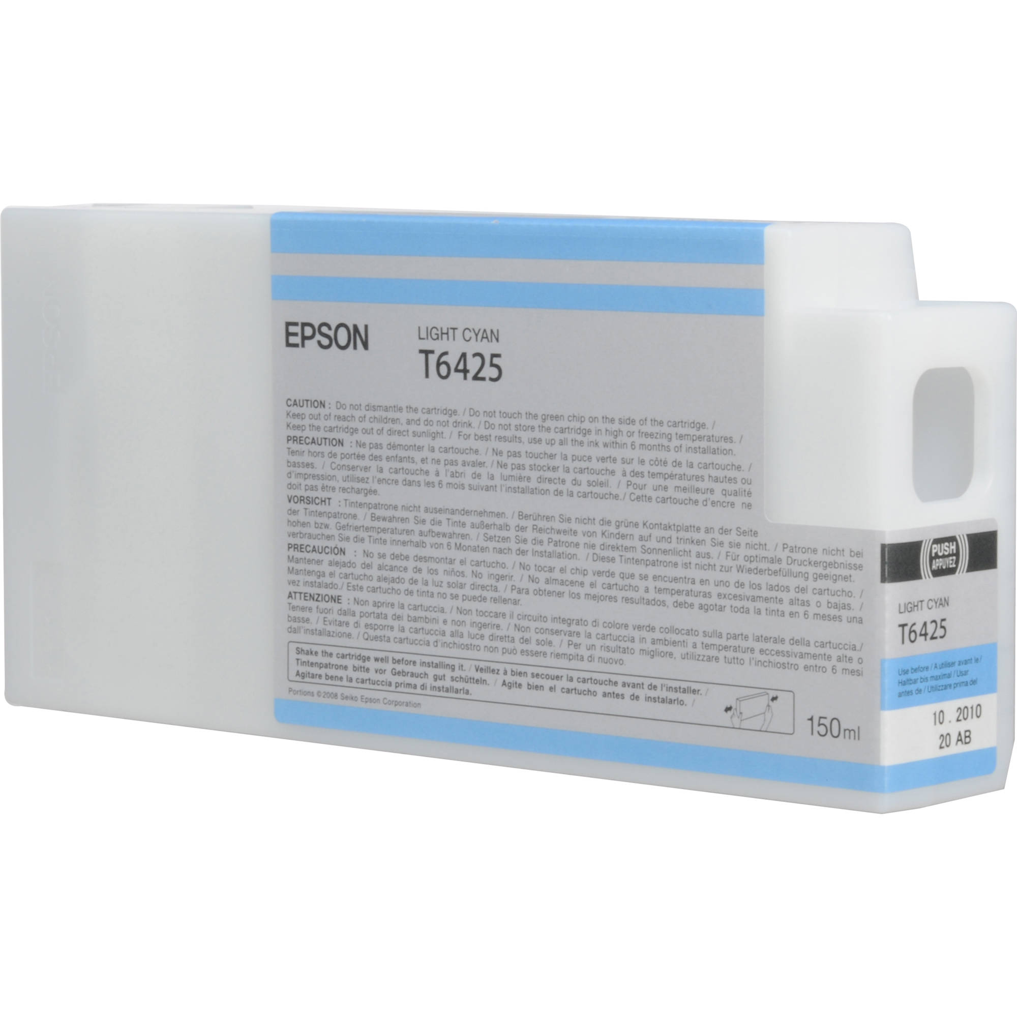 Epson T642500 Light Cyan UltraChrome HDR Ink Cartridge (150 mL)