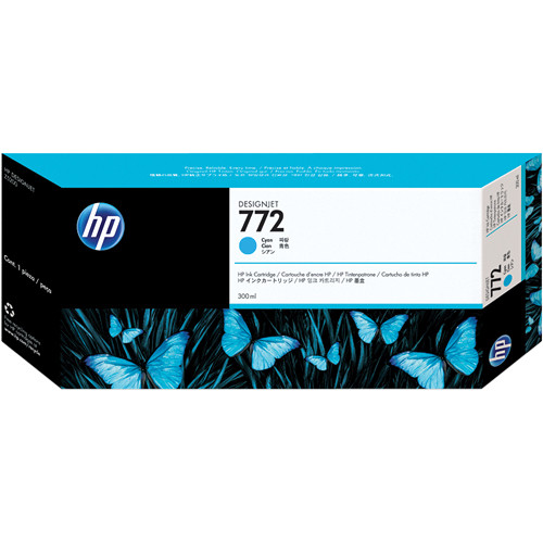 HP 772 300-ml Cyan Designjet Ink Cartridge