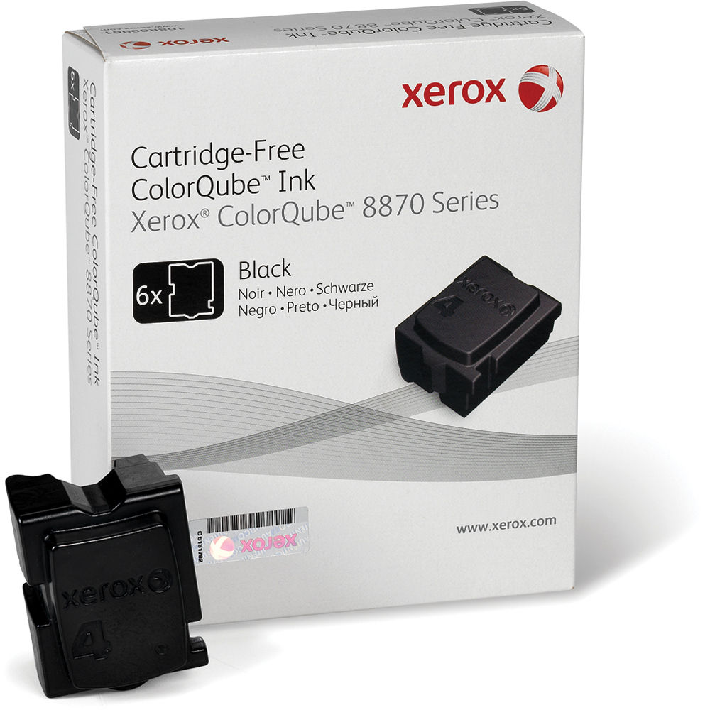 Xerox 108R00953 Colorqube Ink Black Cartridges (6 Sticks)
