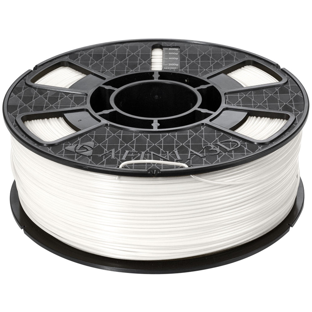 Afinia Premium Plus 1.75mm ABS Filament (2.2 lb, White)