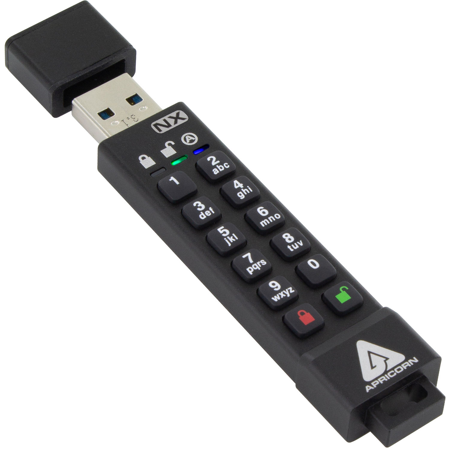 Apricorn Aegis Secure Key 2GB 3NX Encrypted USB 3.1 Flash Drive