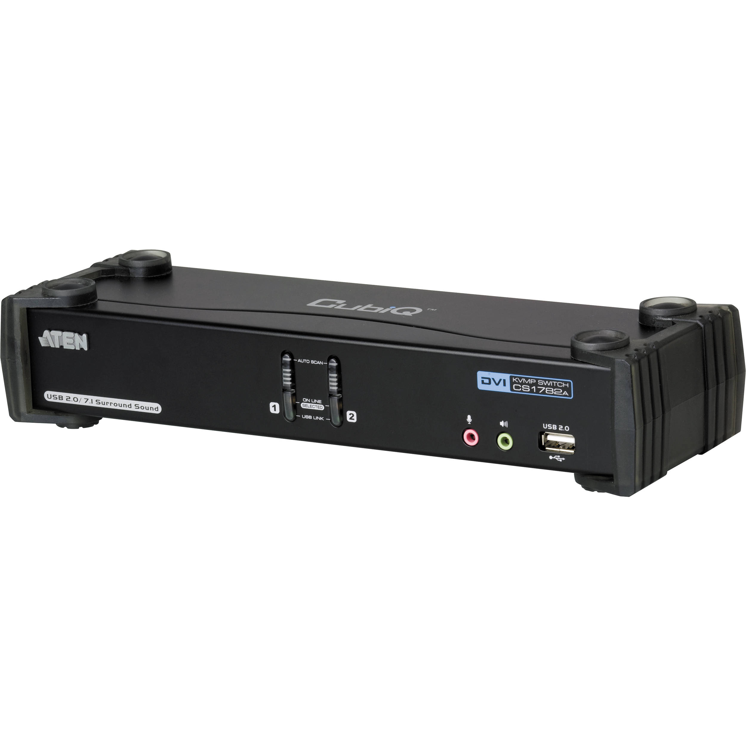 ATEN 2-Port USB DVI Dual Link KVMP Switch with 7.1 Surround Sound Audio