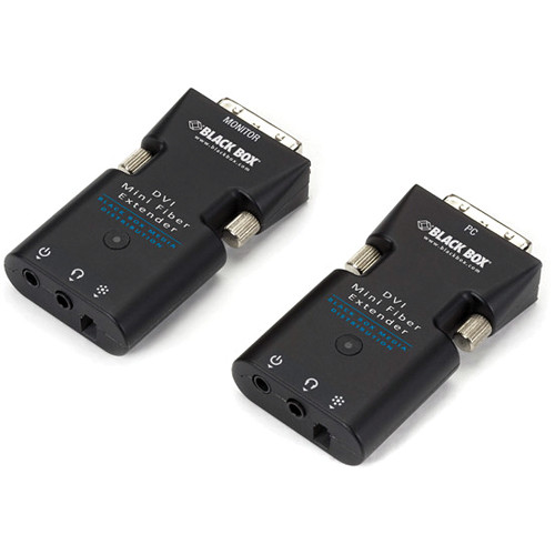 Black Box Mini Extender Set for DVI-D & Stereo Audio over Fiber