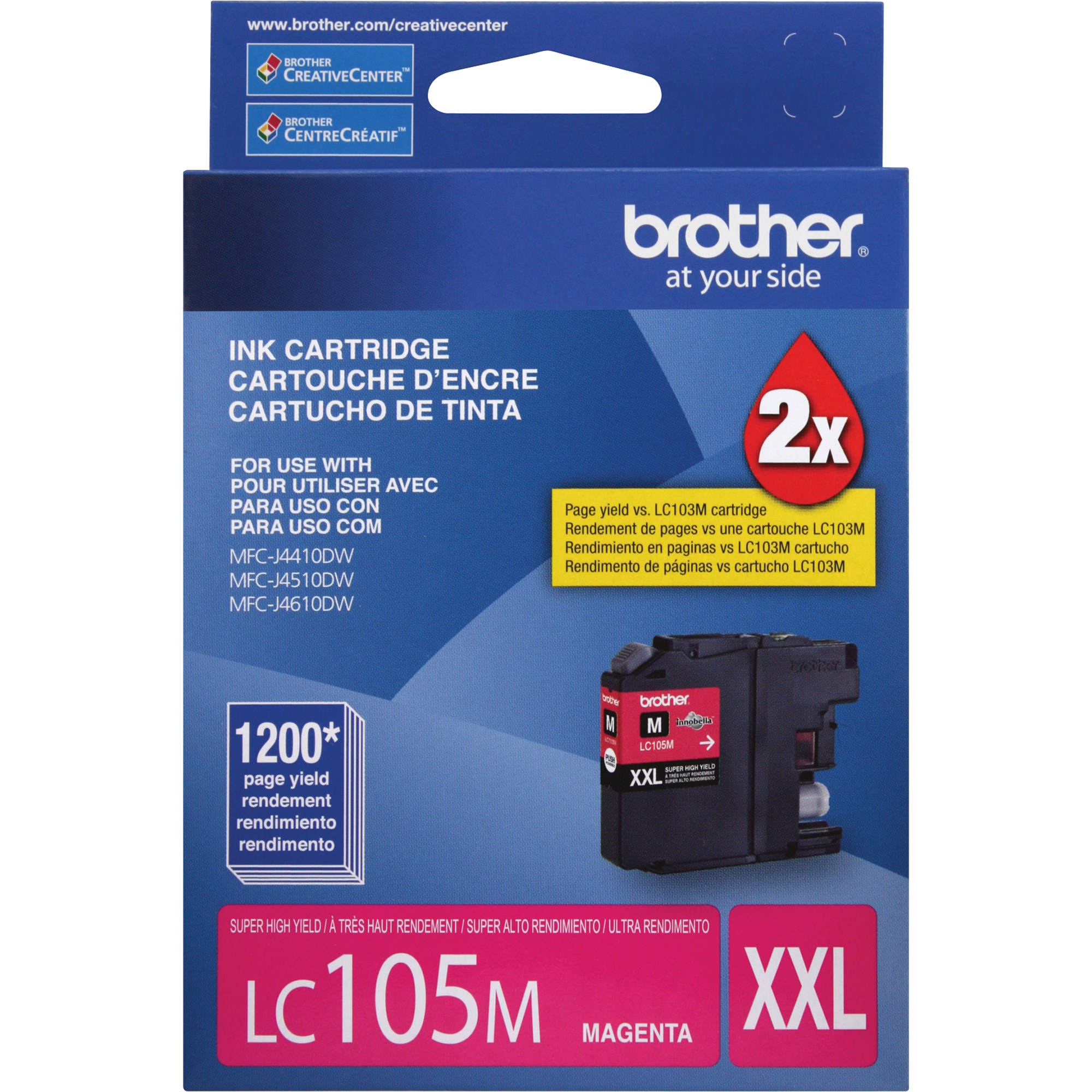 Brother LC105 Innobella Super High Yield XXL Ink Cartridge (Magenta)