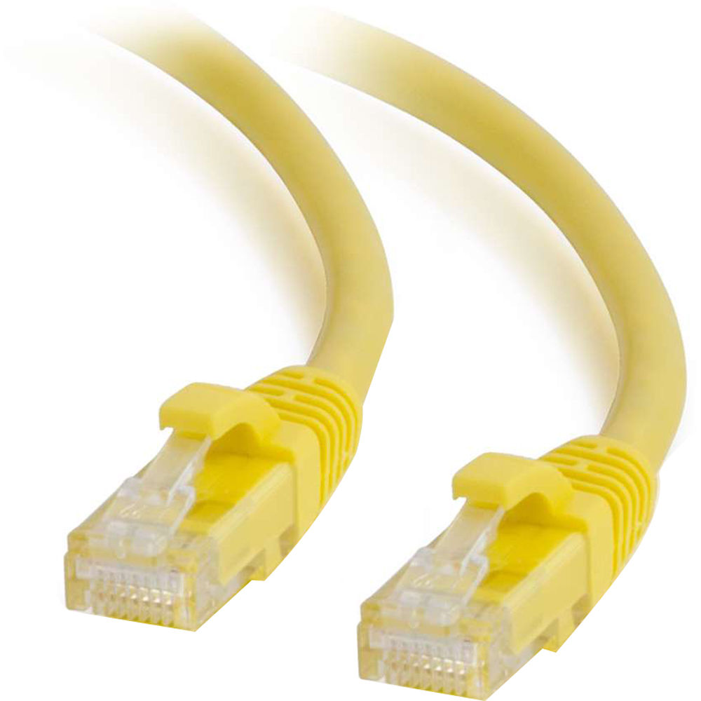 C2G RJ45 Male to RJ45 Male Cat 6 Snagless Patch Cable (4', Yellow)