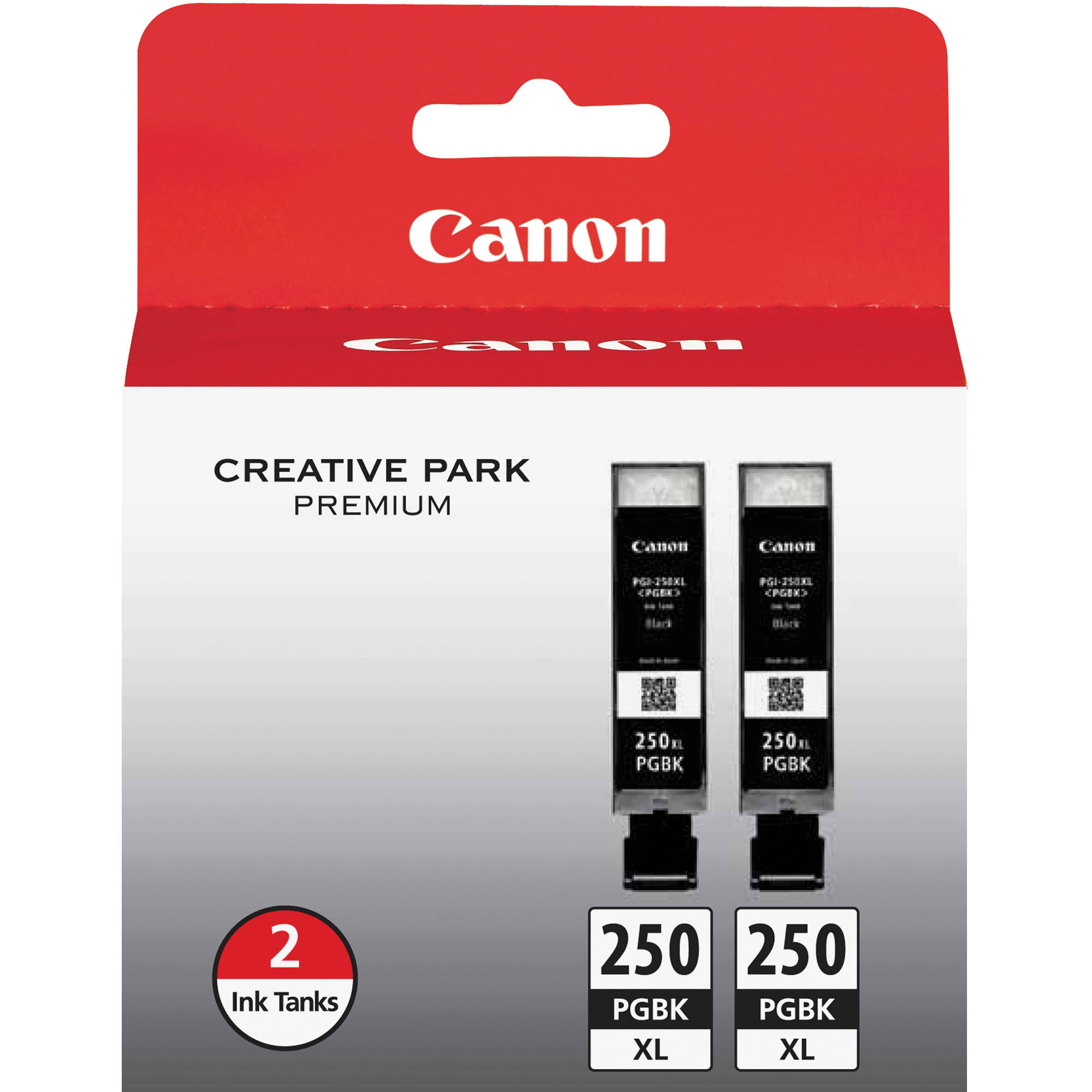 Canon PGI-250PGBK XL High-Capacity Pigment Black Ink Cartridge (2-Pack)
