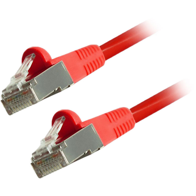 Comprehensive Cat 6 Snagless Shielded Ethernet Cable (10', Red)