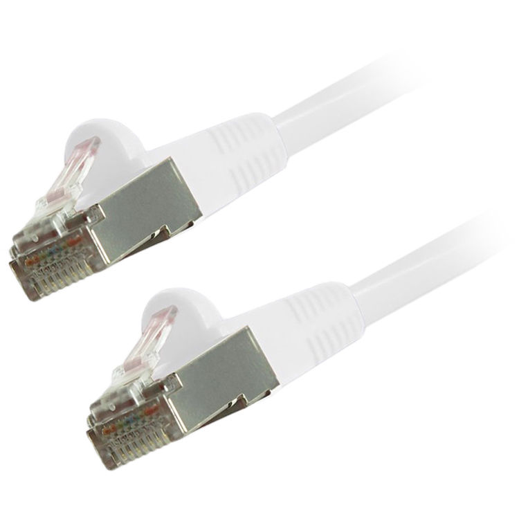Comprehensive Cat 6 Snagless Shielded Ethernet Cable (5', White)
