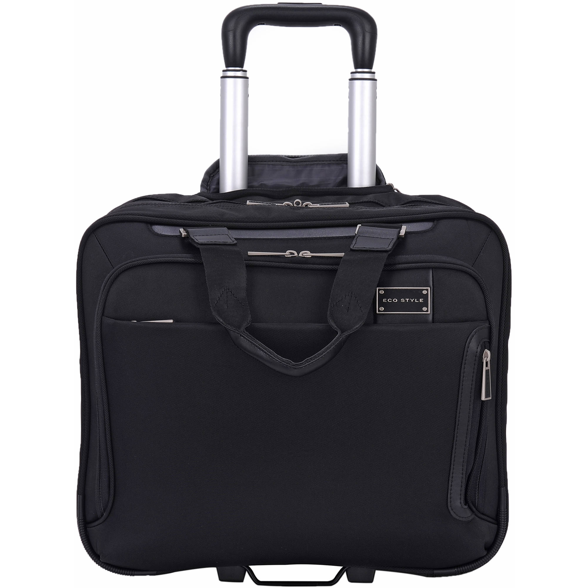 ECO STYLE Tech Exec Rolling Case with iPad/Tablet Pocket for Up to 15.6" Laptop