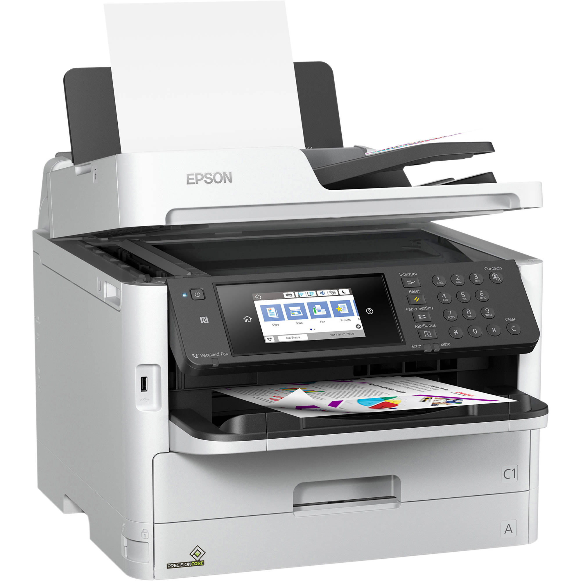 Epson WorkForce Pro WF-C5710 Network Multifunction Color Printer with Replaceable Ink Pack System