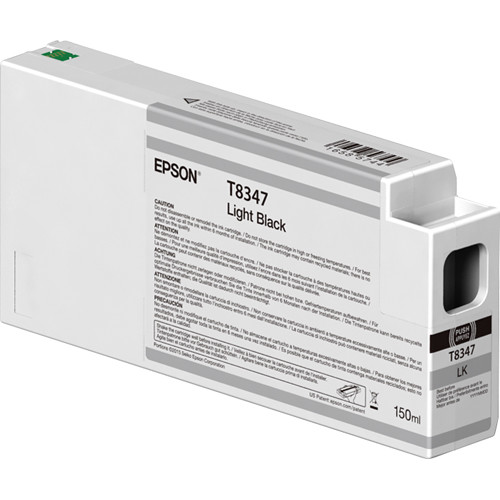 Epson T834700 UltraChrome HD Light Black Ink Cartridge (150ml)