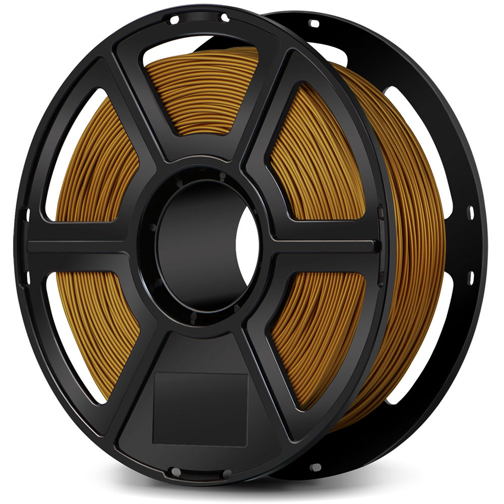 FlashForge 1.75mm PLA Filament for the Creator & Guider II Series (1kg, Gold)