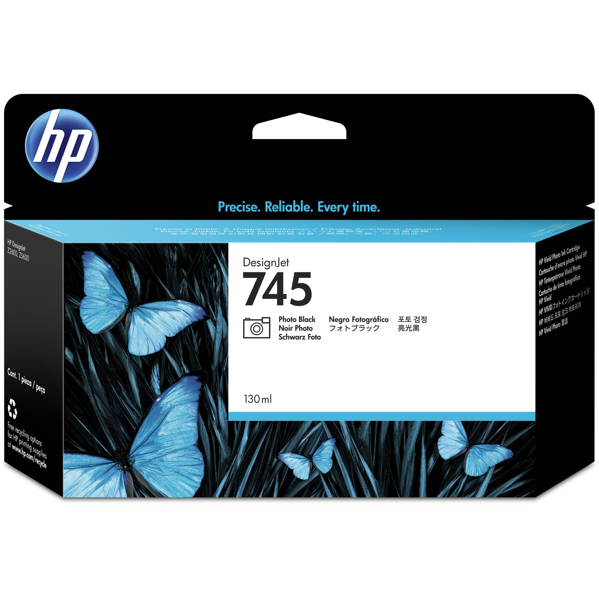 HP 745 DesignJet Photo Black Ink Cartridge (130mL)