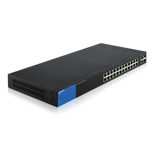 Linksys LGS326P 26-Port Smart Gigabit PoE+ Switch